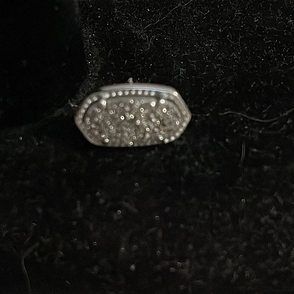 Kendra Scott Silver with Platinum Drusy Studs - Picture 3 of 3